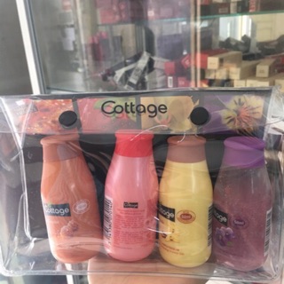 Set sữa tắm cottage mini 4 chai tiện lợi chai 50ml
