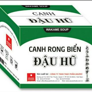Canh rong biển Đậu hũ Nhật bản 1 thùng 12 hộp, 120 gói (ăn chay được)