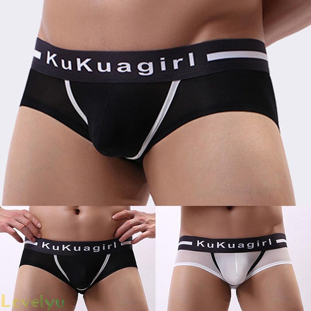 Quần lót nam 100% lụa lạnh màu trắng/đen cao cấp