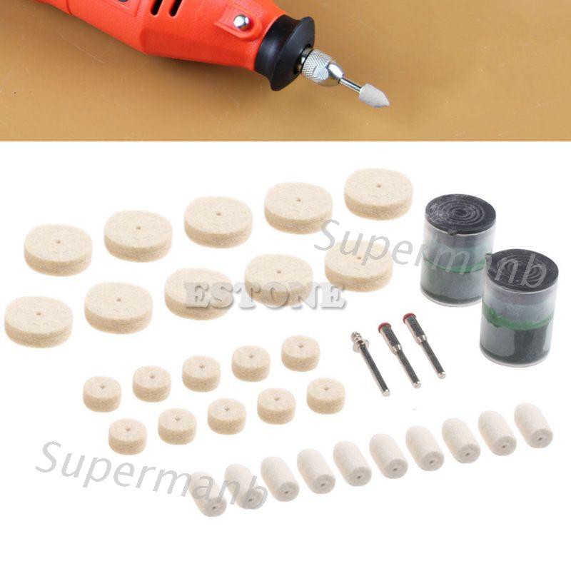 Bộ 35 Miếng Đánh Bóng Xe Hơi 1 / 8 &quot;