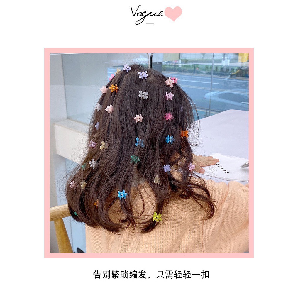 HỘP 100 CHIẾC KẸP TÓC CÀNG CUA MINI XINH CHO BÉ