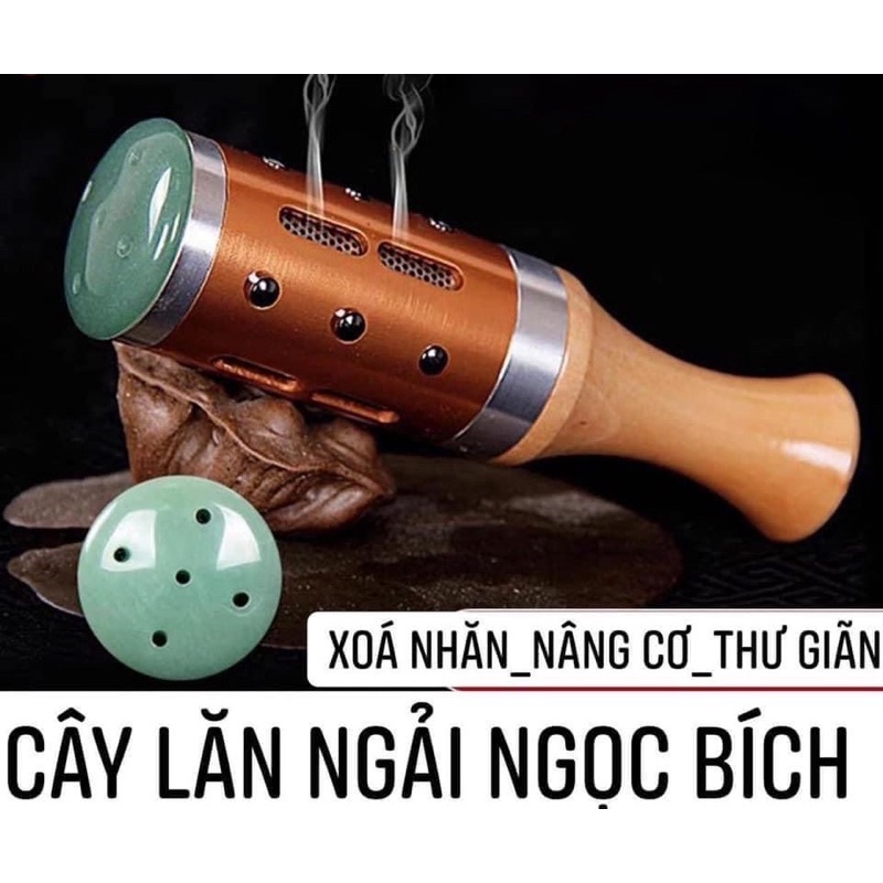 Con lăn ngải cứu cao cấp đầu ngọc bích- Dùng toàn thân và cả mặt- dùng với ngải đoạn, viên ngải