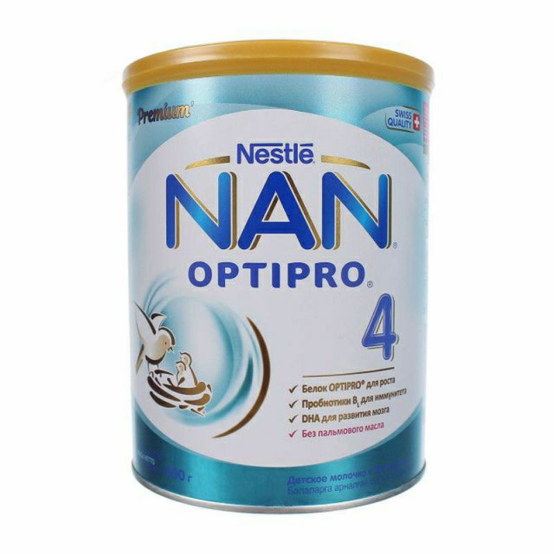 Sữa nan Nga số 4 lon 400g hạn 2/2022 dùng từ 18 tháng trở lên