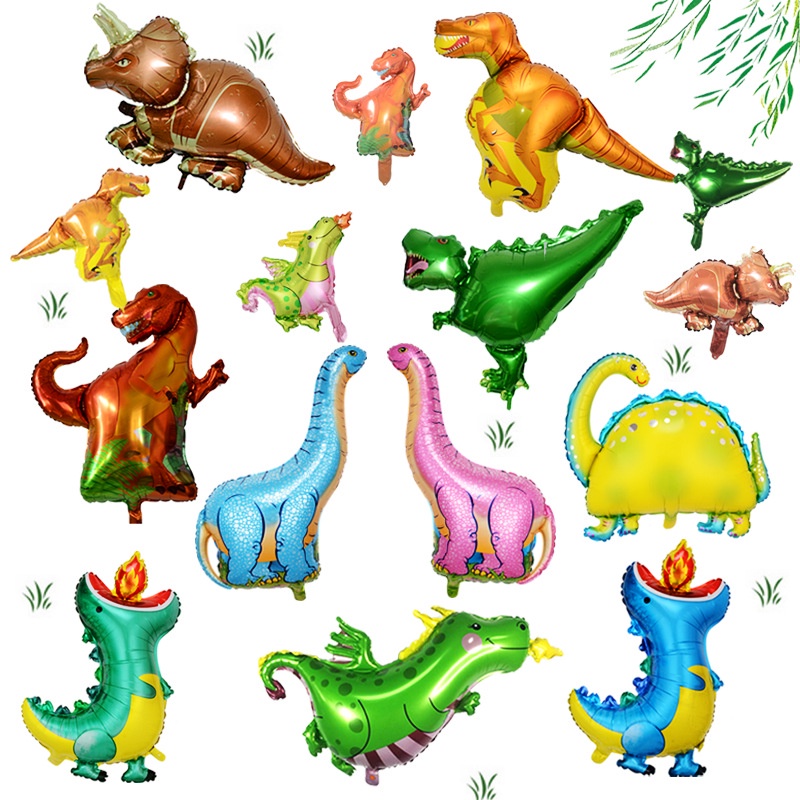 Mini Dễ thương Khủng long Bóng bay Chủ đề Khủng long Trẻ em Đồ dùng trang trí tiệc sinh nhật