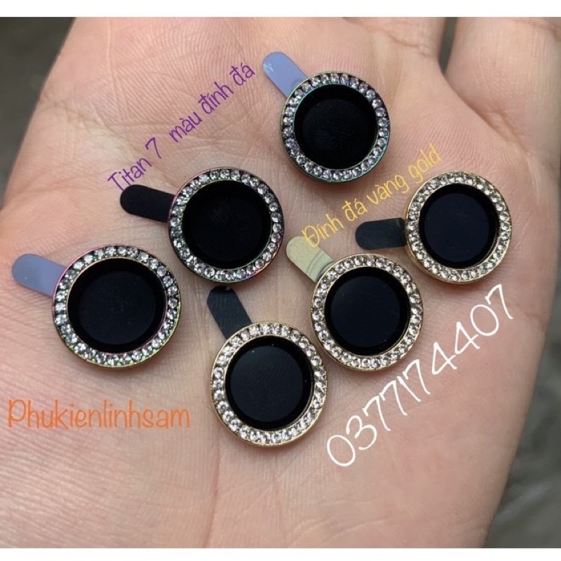 Bộ 3 mắt RỜI dán camera cho iPhone 13 Mini, 13, 13 Pro, 13 Pro Max kim cương đính đá siêu đẹp sang trọng