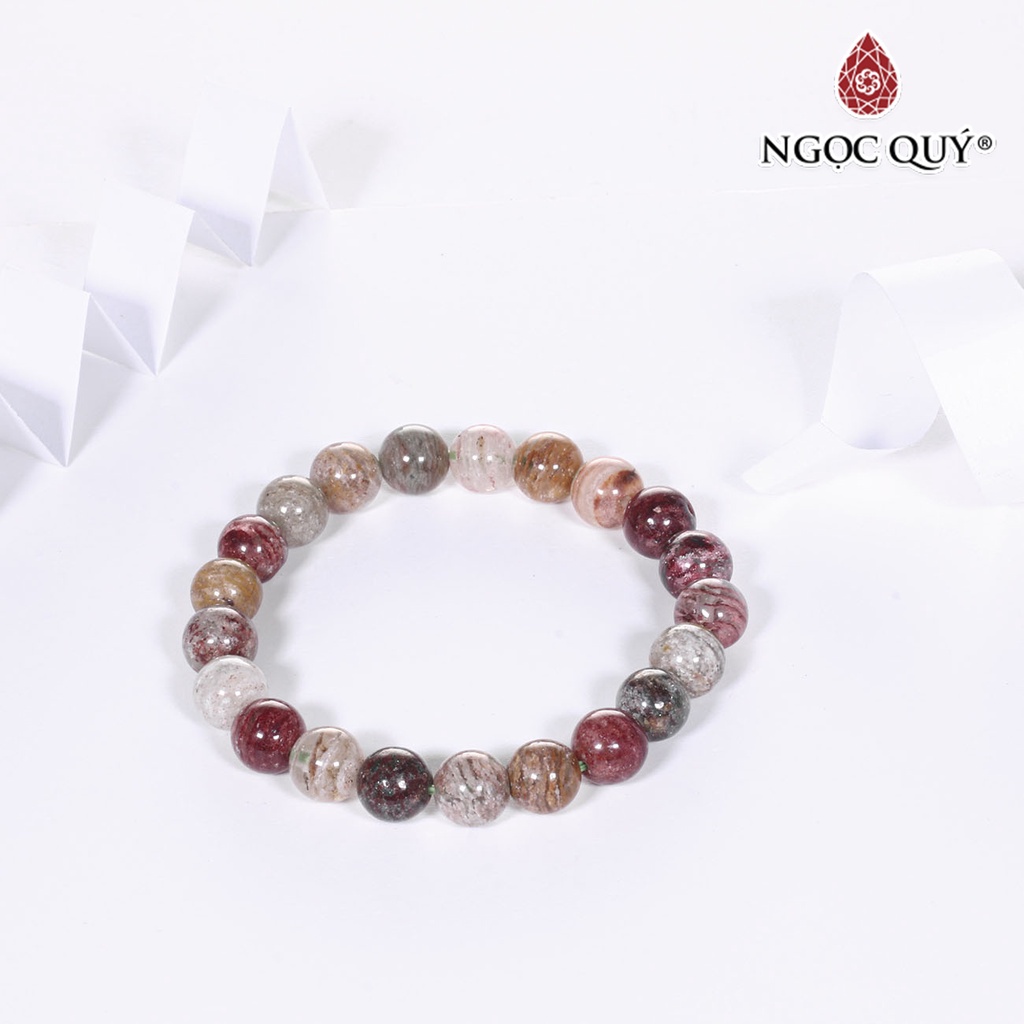 Vòng tay TA ưu linh rêu đa sắc - Ngọc Quý