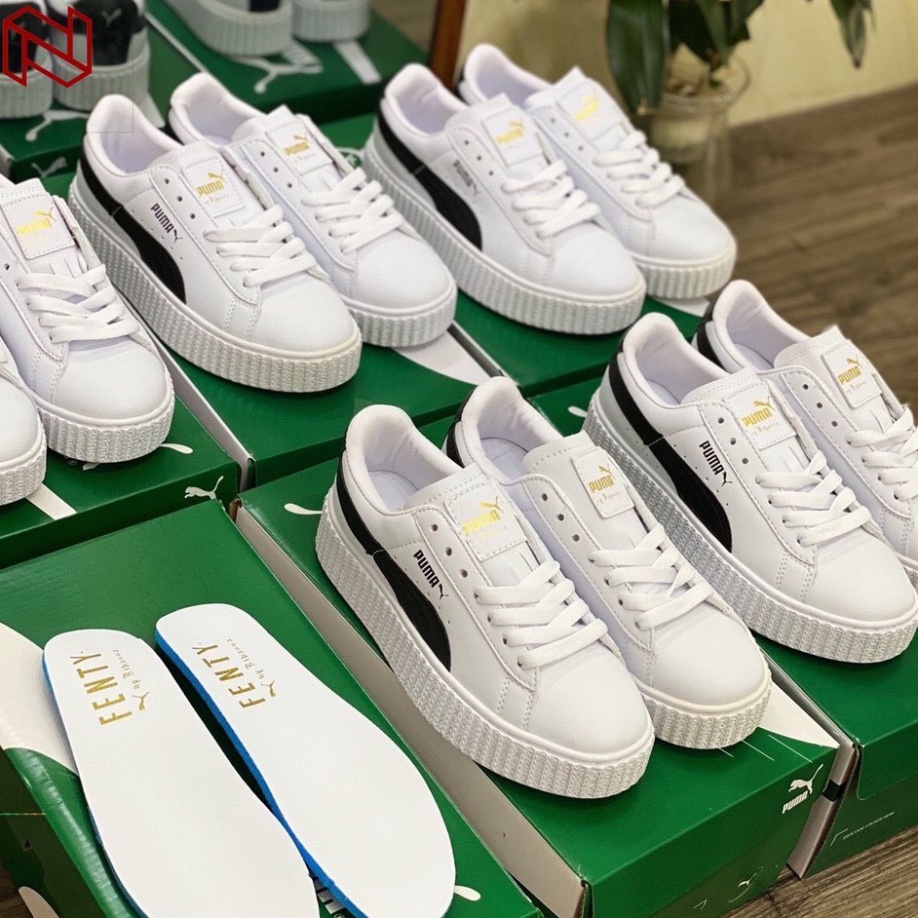 [xả hàng] Giày thể thao Sneaker Puma nữ,Puma đế nâu da bóng,đen trắng, full trắng hottrend 2021 | BigBuy360 - bigbuy360.vn