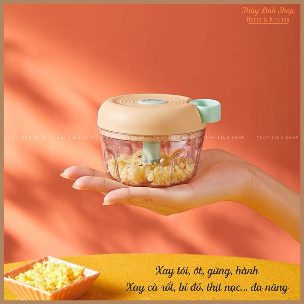 MÁY CHOPPER XAY HÀNH TỎI ỚT KÉO TAY CHÍNH HÃNG BEAR