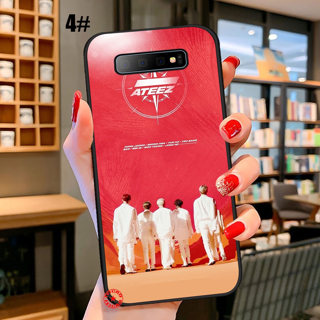 Ốp điện thoại họa tiết nhóm nhạc Hàn Quốc ATEEZ 105SA cho Samsung Galaxy S10E S8 Plus S7 S6 Edge A3 A2 Core