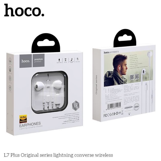 ✅Giảm giá✅Tai Nghe có míc Lightning HOCO L7 PLUS cho iPhone 7/7Plus, iPhone 8/8plus,iPhone X/Xs