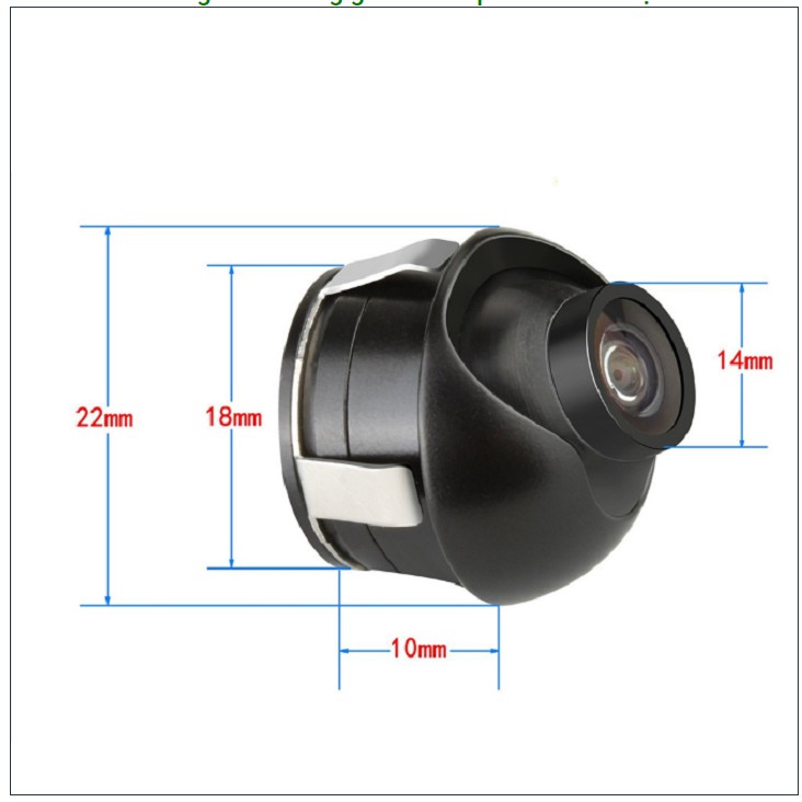 Camera cặp lề camera sườn gắn gương ô tô