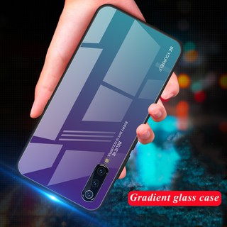 Ốp điện thoại từ nhựa cứng tráng gương màu gradient cho Xiaomi Mi 9 mi9 se mi9se