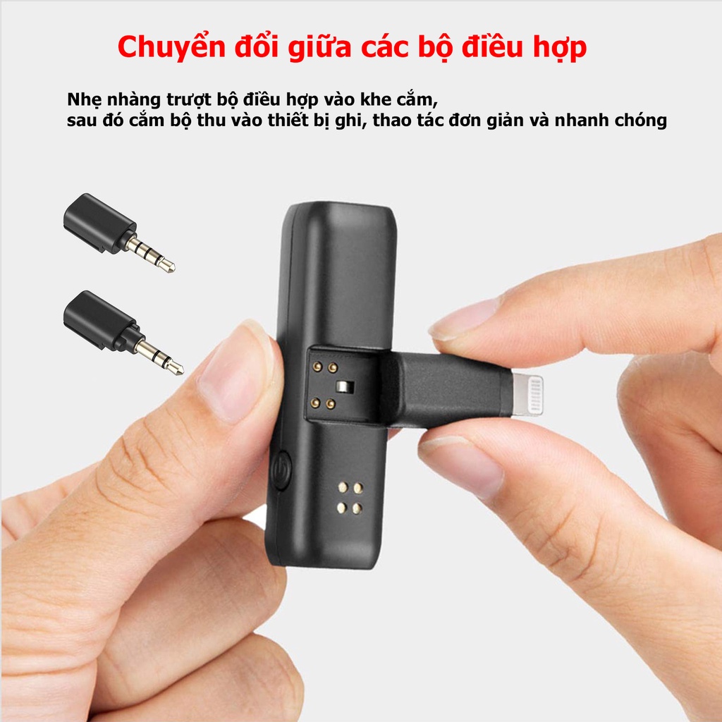 BOYA BY-WM3D Micro không dây dành cho thiết bị iOS(Iphone, ipad...),máy ảnh, PC,Laptop - Hàng chính hãng