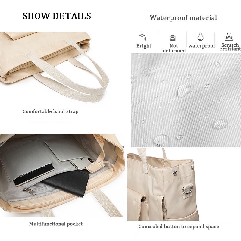 Túi đeo vai/ đeo chéo đựng máy tính xách tay 13.3 14 15.6 inch chống nước chống va đập cho nam và nữ