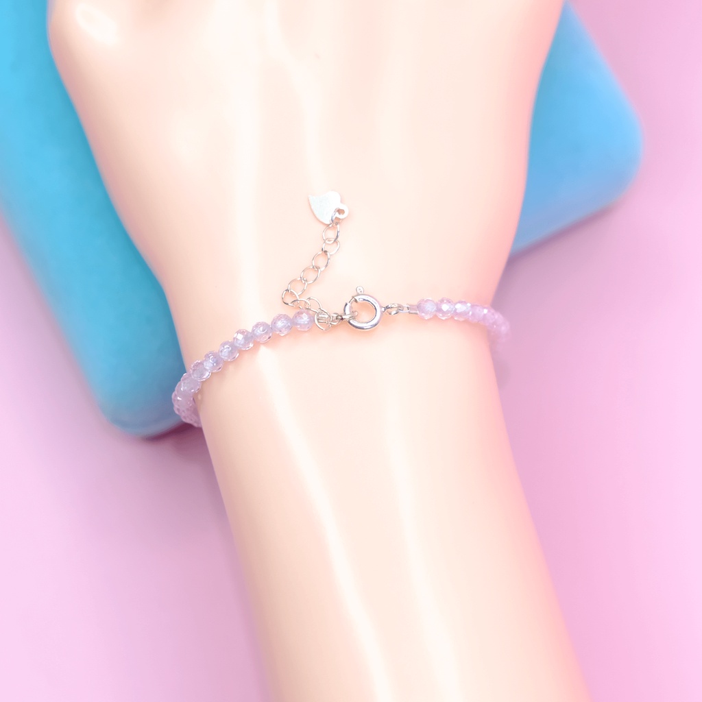 Vòng tay lắc tay Zircon trắng UPCARA