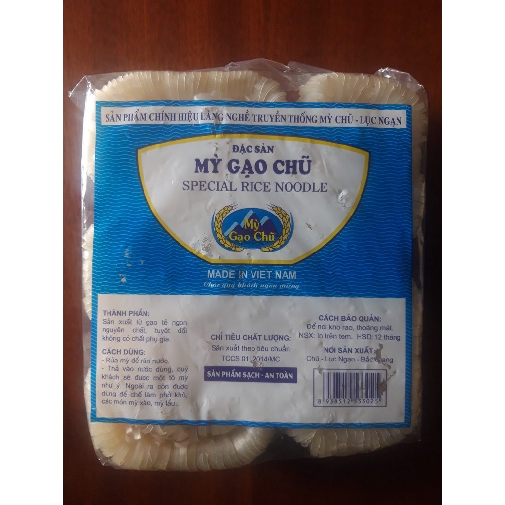 Mỳ Gạo Chũ đặc sản Bắc Giang 900g