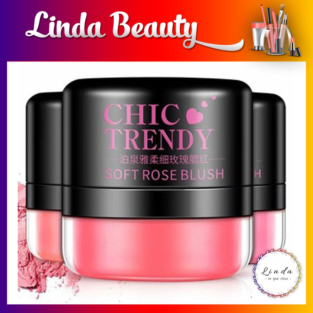 Phấn má hồng màu tự nhiên Chic Trendy của Bioaqua hàng nội địa Trung