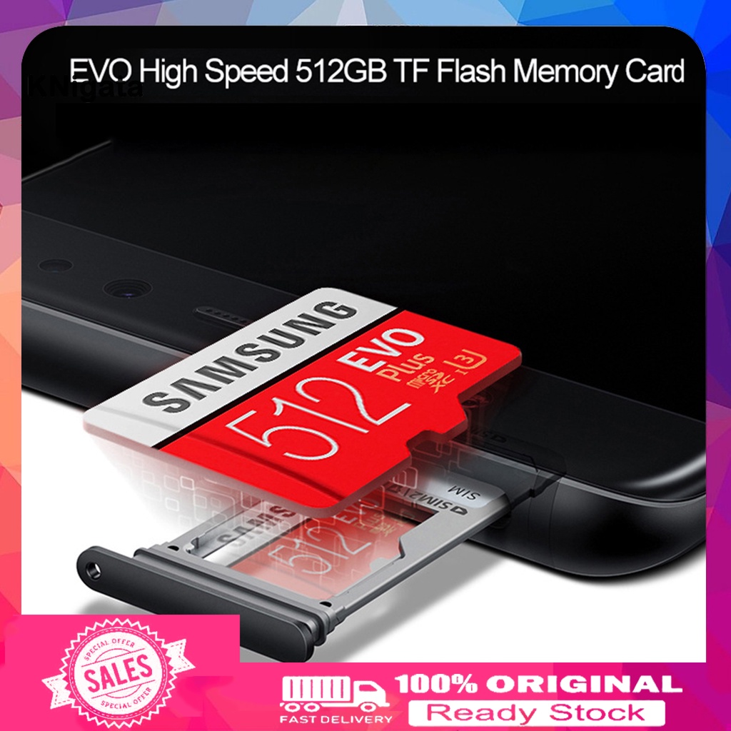 Kk Thẻ Nhớ Siêu Mỏng Chống Nước Chống Từ Tính Tốc Độ Cao Cho Samsung 512gb 1tb Tf Mp3 / Mp4