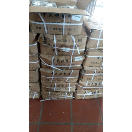 Khay inox 5 ngăn , khay phần Hàn Quốc inox 304 , sử dụng cho quán cơm, trường học, công nhân, bệnh viện