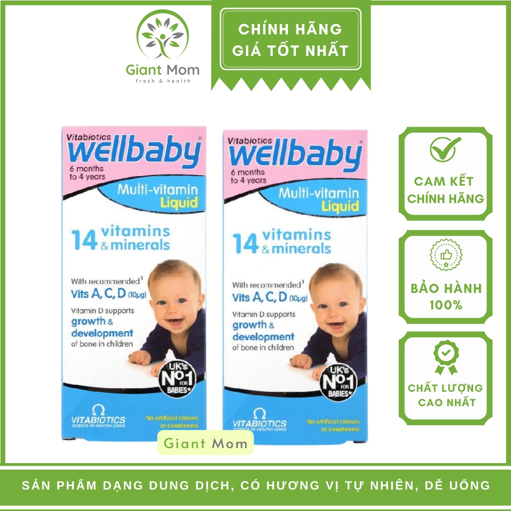 Vitamin Tổng Hợp Wellbaby Cho Bé - Wellbaby Multivitamin