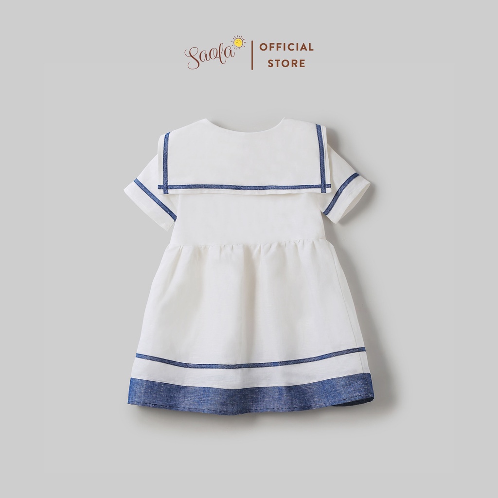 Váy Thủy Thủ Tay Ngắn Xinh Xắn Cho Bé Gái - SOFIA DRESS - DRL014 - SAOLA KIDS CLOTHING
