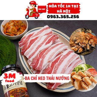 Ba chỉ heo cắt lát nướng bếp điện, chiên giòn khay 500gr [ Hỏa tốc tại Hà Nội ] 3M FOOD GS