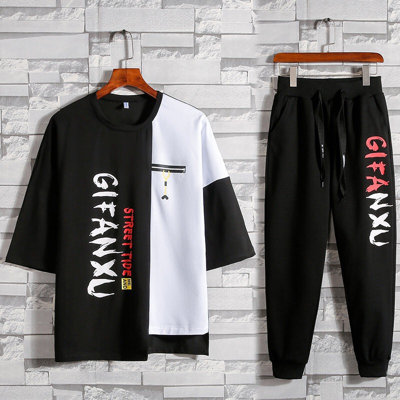 Bộ Quần Áo Thun Nam Thể Thao Mùa Hè Tay Ngắn Quần Dài GiFanXu Thời Trang SEPTEMBERGIRL1989 SET NAM 9000026C | BigBuy360 - bigbuy360.vn