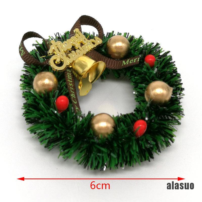 Vòng Hoa mini 1 6cm Trang Trí Giáng Sinh