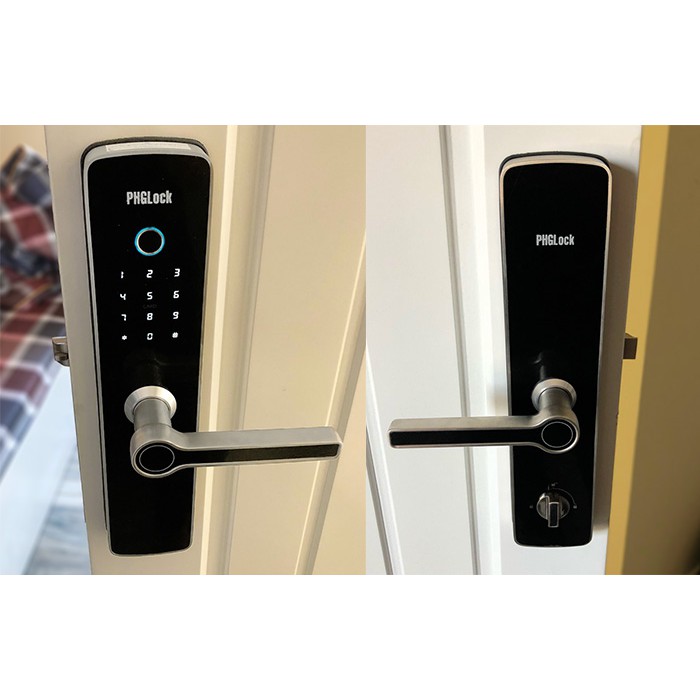 Khóa vân tay,mã số,thẻ từ cho cửa gỗ PHGLock™ - FP6501 chính hãng bảo hành 244 tháng .