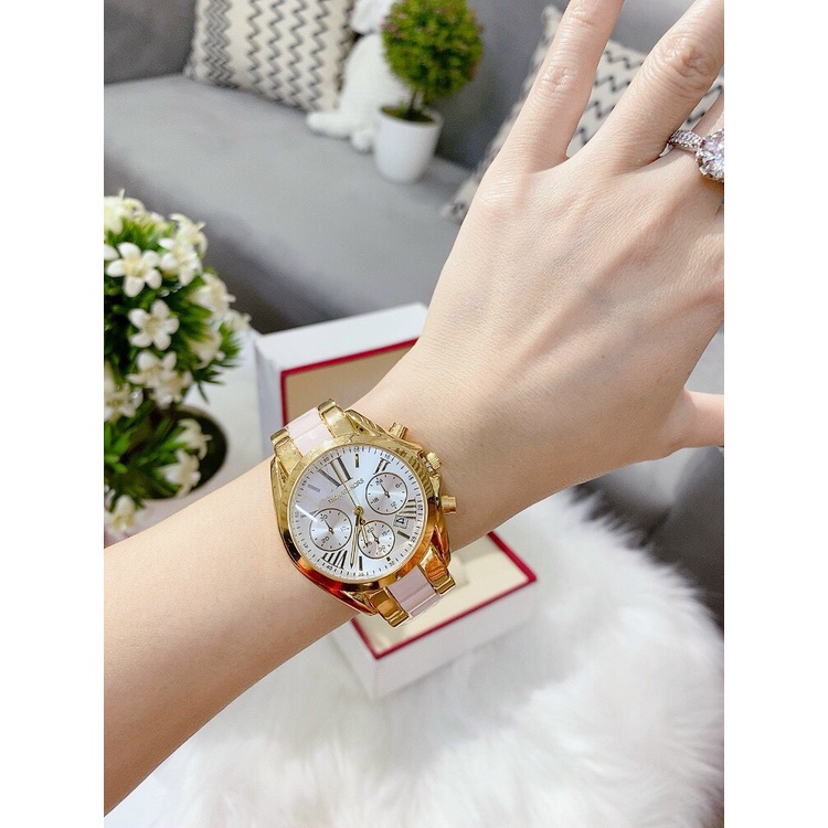 Đồng hồ Michael Kors nữ dây Pha sang trọng quý phái mã MK3344