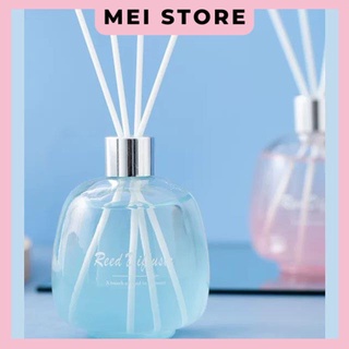 Tinh Dầu Khuếch Tán Thơm Phòng Chai Thủy Tinh Dạng Bầu Scent Diffuser 200ml
