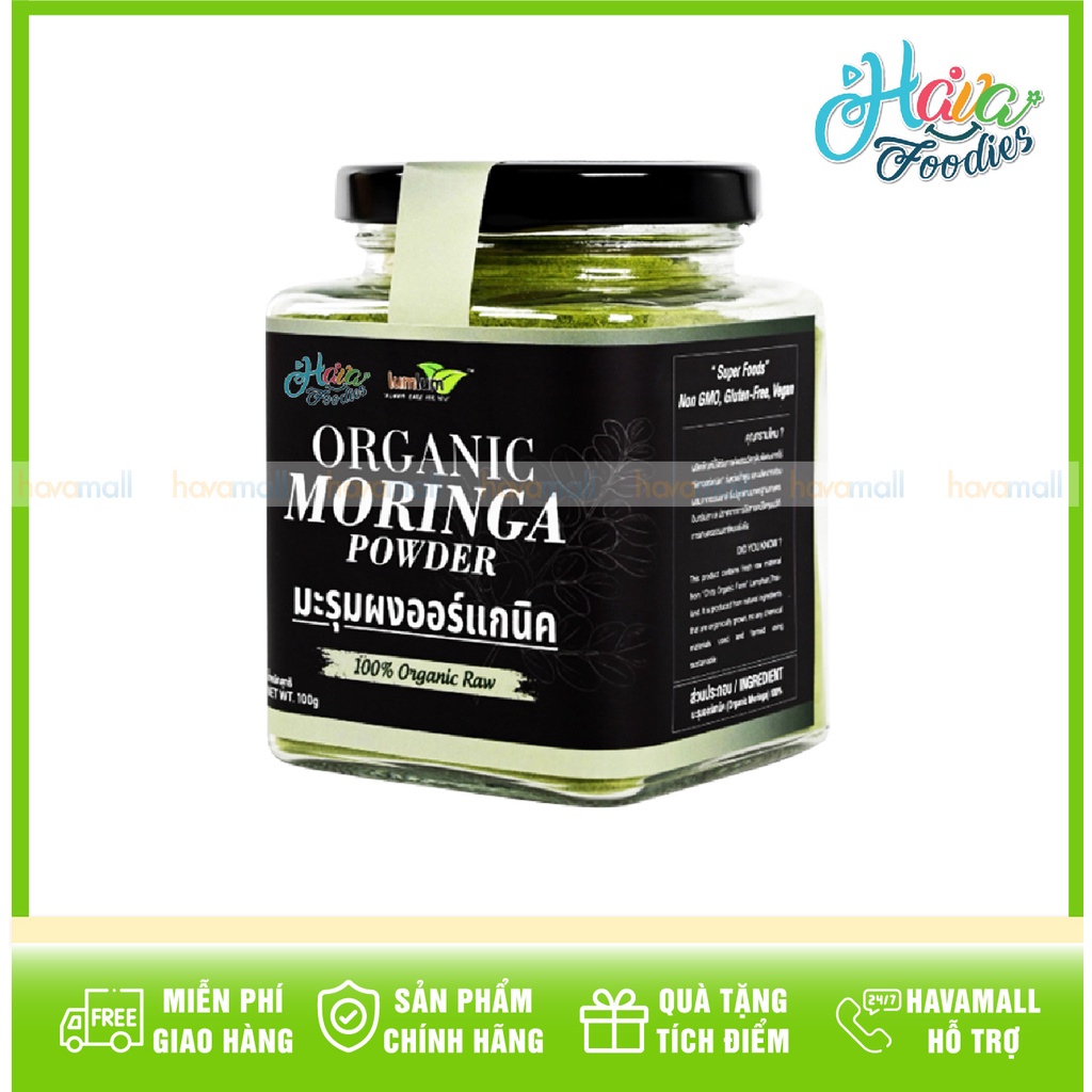 [HÀNG CHÍNH HÃNG] Tinh Bột Chùm Ngây Lumlum 150gr - Organic Moringa Powder