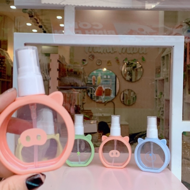 Bình Chiết Mỹ Phẩm Dạng Xịt Phun Sương Tích 55ml Các Mẫu Hoạt Hình Đáng Yêu