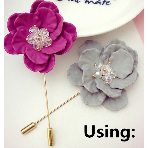 Bộ 10 Ghim Cài Áo Dài Bằng Hợp Kim Đồng Mạ Vàng/Bạc DIY