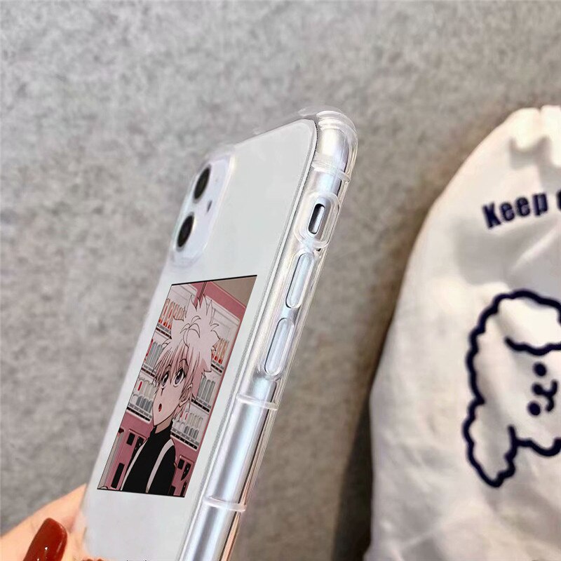 Ốp Điện Thoại Trong Suốt Chống Sốc Họa Tiết Hunter X Hunter Cho IPhone 12 11 Pro Max X XS XR 7 8 7Plus 8Plus 13
