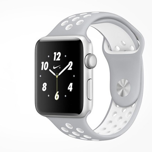 Dây đeo Apple watch chất liệu cao su cao cấp Nike+ đủ màu cho 45mm 41mm 44mm 40mm 42mm 38mm iWatch Series 7 6 SE 5 4 3 2