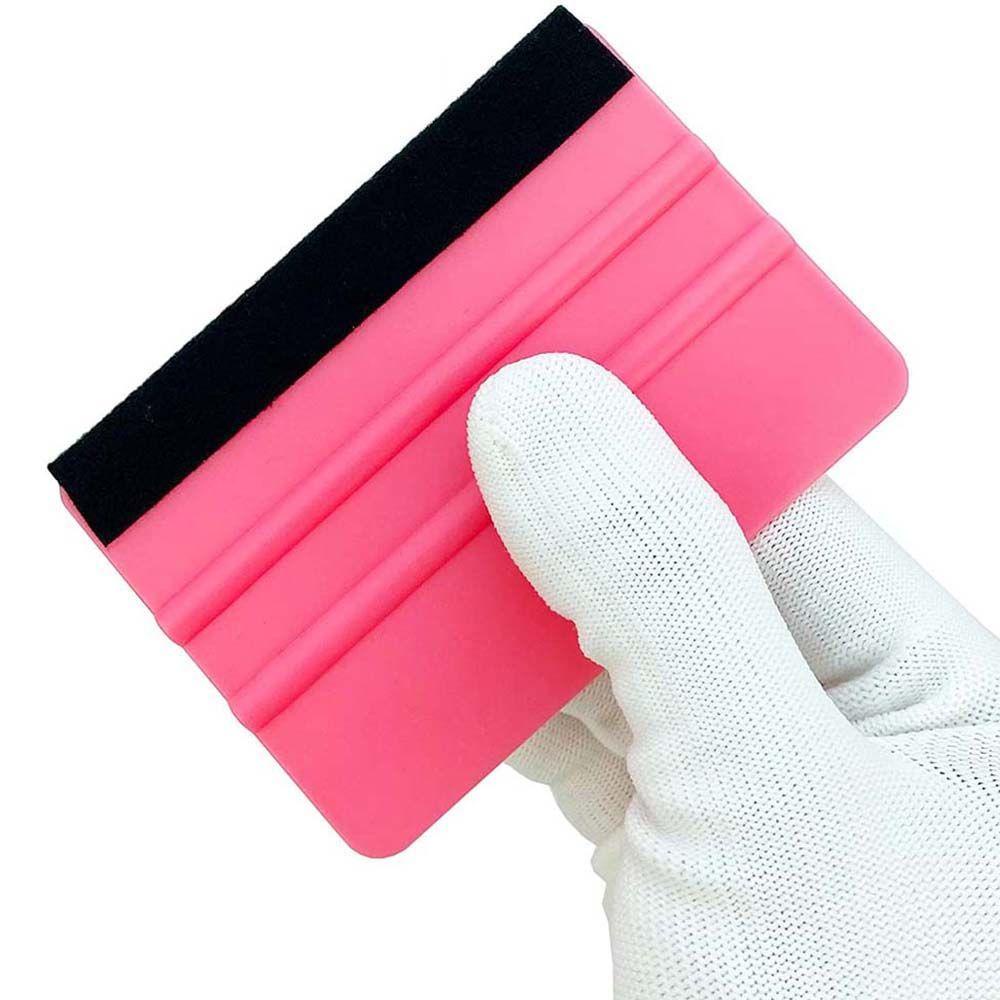Dụng Cụ Cạo Phim Dán Xe Hơi Bằng Nhựa Màu Đỏ