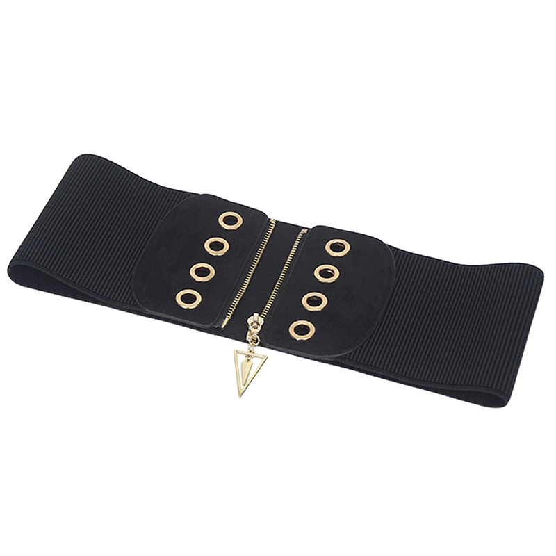 Đai Nịt Bụng Bản Rộng Màu Đen Siêu Co Giãn Thời Trang Cho Nữ