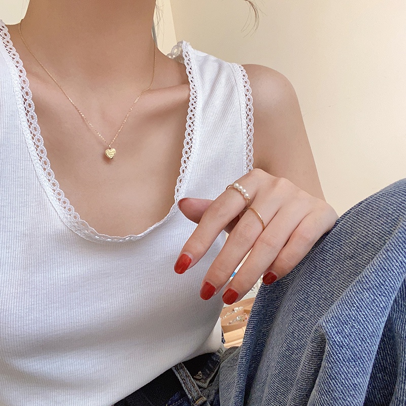 Nhẫn Hở Đính Ngọc Trai Có Thể Điều Chỉnh Dễ Phối Trang Phục