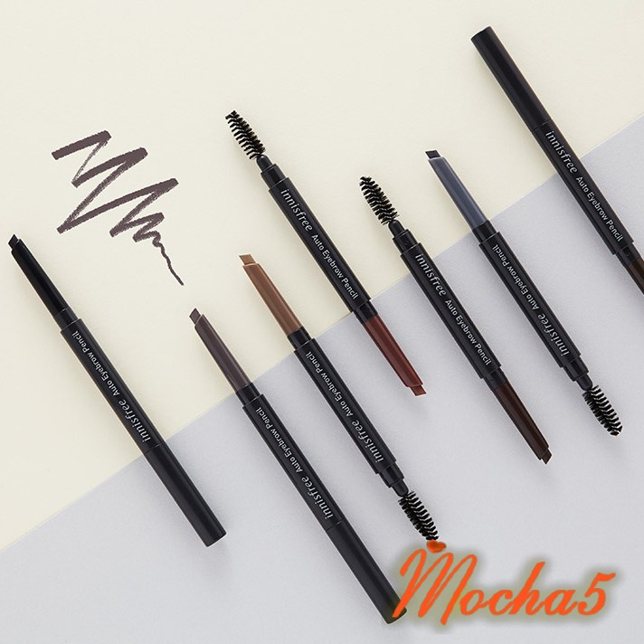 Chì kẻ mày chống nước INNISFREE Auto Eyebrow Pencil 2 đầu mẫu mới 2019 ( Sẵn - Auth )