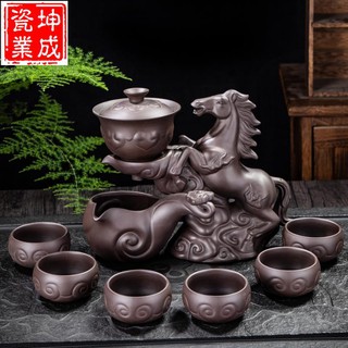 Bộ ấm trà bán tự động phong cách kungfu sáng tạo