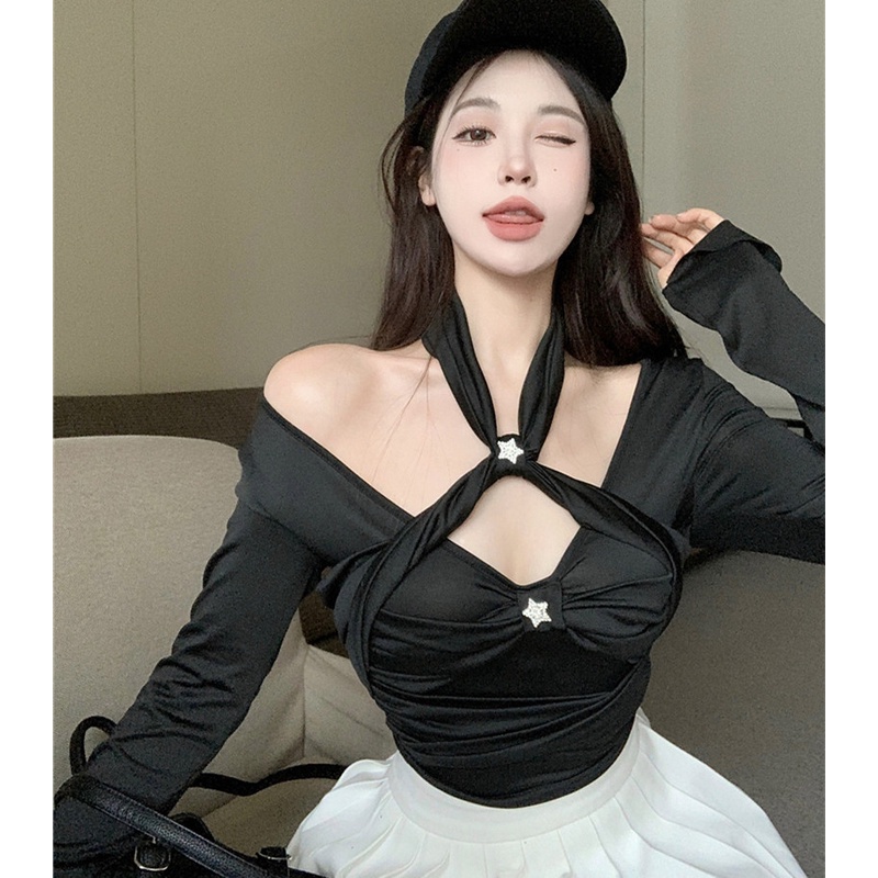 Áo Thun Tay Dài Dáng Ôm Thời Trang Cho Nữ