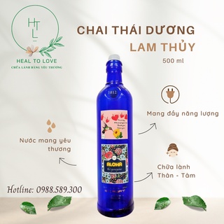 Chai thái dương lam thuỷ - chai thuỷ tinh xanh dương 500ml