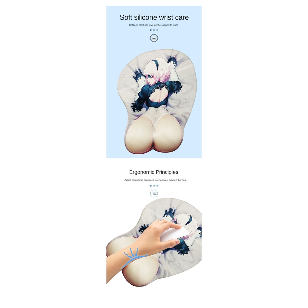 Miếng Lót Chuột Máy Tính 3d Hình Anime Nier Automata 2b | BigBuy360 - bigbuy360.vn