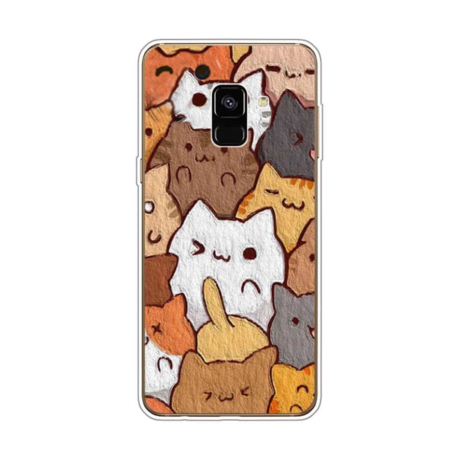 Ốp Điện Thoại TPU Dẻo In Họa Tiết Độc Đáo Thời Trang Cho Samsung Galaxy A8 plus 2018 A6 2018 plus