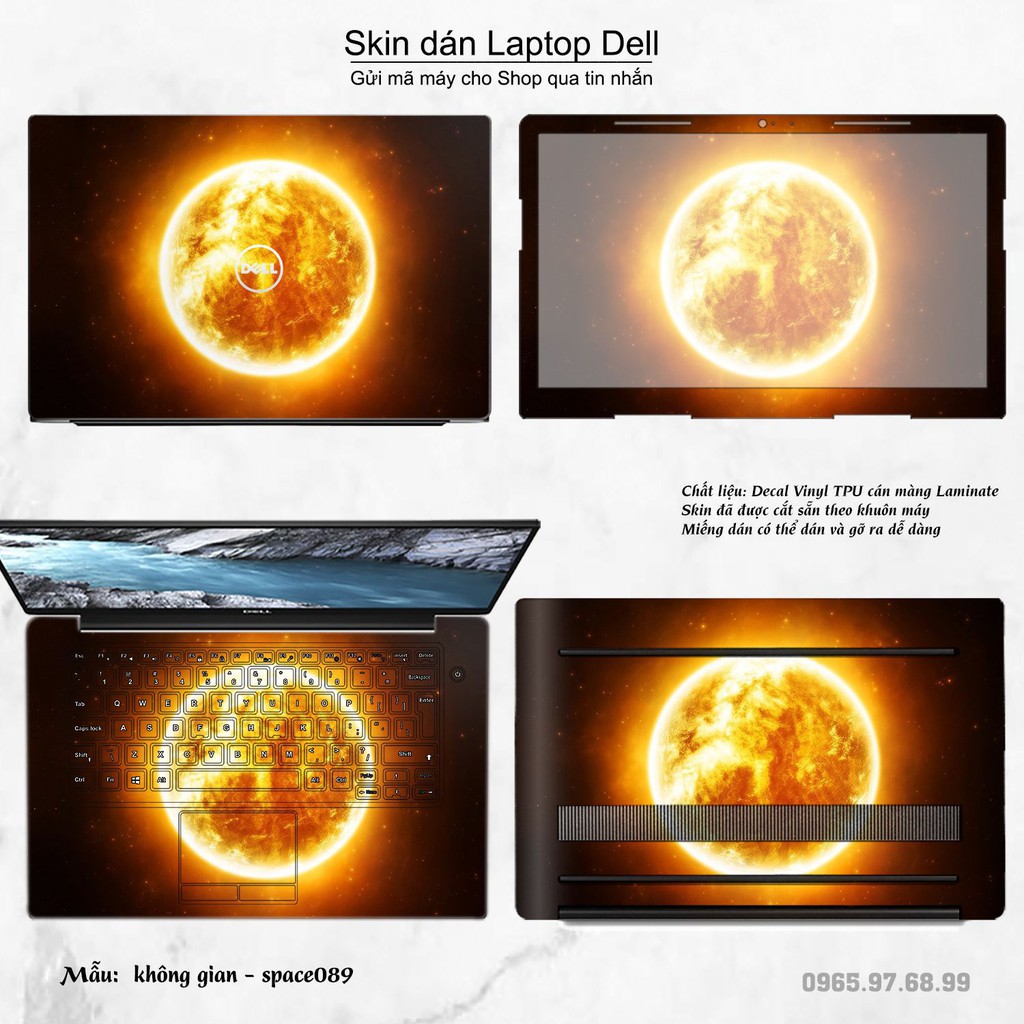 Skin dán Laptop Dell in hình không gian _nhiều mẫu 15 (inbox mã máy cho Shop)
