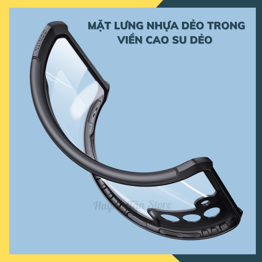 Ốp lưng samsung s23 fe s21 fe s20 fe 5g chống sốc chống va đập chính hãng XUNDD mặt lưng trong suốt huỳnh tân store
