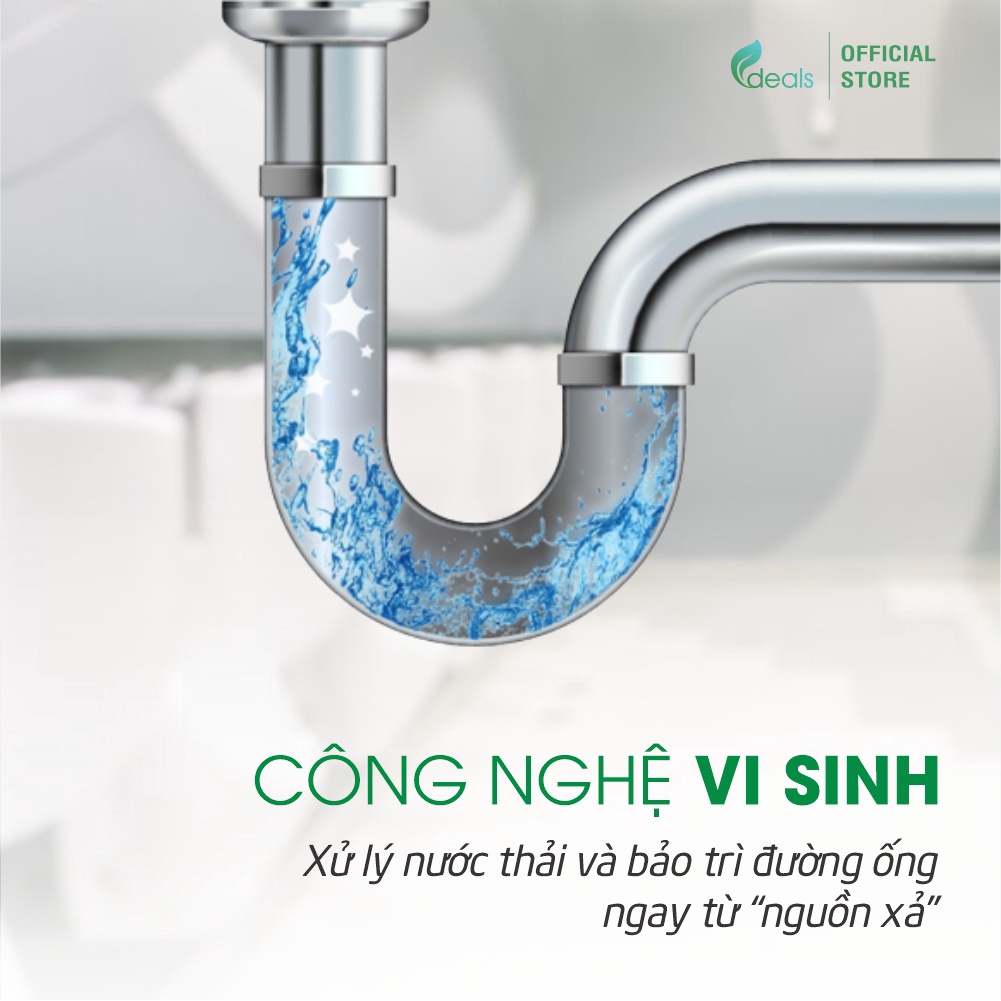 Tấm Lót Khử Mùi Bồn Tiểu Lỗ Cống ECODEALS Wave Fresher - Hiệu quả gấp 3 sáp thơm, vượt trội 30 ngày - 18 x 18 cm