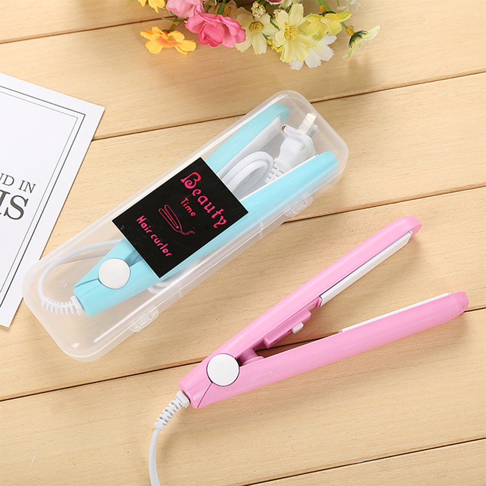 [Tổng Kho Sỉ] Máy ÉP LÀ DUỖI Dập Xù TÓC CUTE, Cầm Tay Mini Một Màu - Kẹp Tóc Thẳng Tạo Kiểu Tóc M002 Có Hộp