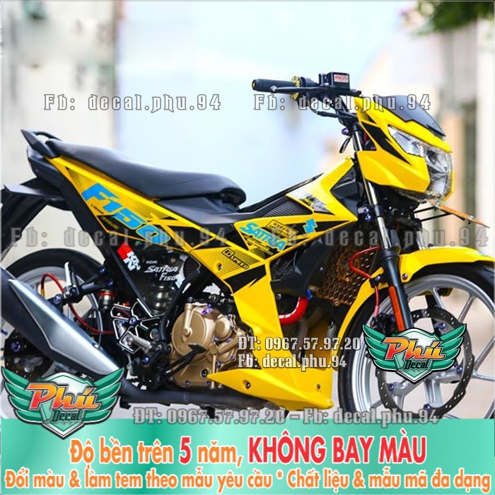 Tem rời Satria 2018 vàng (P) -1